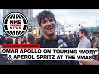 Thumbnail for the Omar Apollo - On touring 'Ivory', Aperol Spritz, and the "lit" green room at the VMAs link, provided by host site
