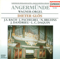 Thumbnail for the Dieter Glös - Organ Recital: Glos, Dieter - Bruhns, N. / Pachelbel, J. / Bach, J.S. / Dandrieu, J.-F. / Daquin, L.-C. (Angermunde, Wagner-Orgel) link, provided by host site