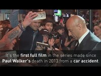 Thumbnail for the Vin Diesel - Pays tribute to Paul Walker at Fast 8 premiere link, provided by host site