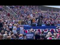 Thumbnail for the Bon Iver - Perform 1862 patriotic song "Battle Cry of Freedom" at Harris-Walz rally link, provided by host site
