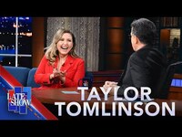 Thumbnail for the Stephen Colbert - Stephen Plays “Ick Or No Ick” With Taylor Tomlinson, Host Of “After Midnight” link, provided by host site