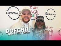 Thumbnail for the Doechii - Plays NAUGHTY or NICE with Part-Time Justin - Jingle Ball 2023 link, provided by host site