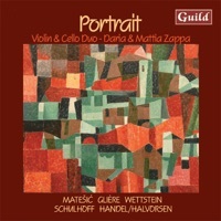 Thumbnail for the Daria Zappa - Portrait: Violin and Cello Duo link, provided by host site