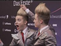 Thumbnail for the Jedward - Premiere new song 'Waterline' as possible Eurovision contender link, provided by host site