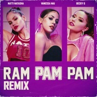 Thumbnail for the Natti Natasha - Ram Pam Pam (Remix) link, provided by host site