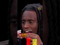 Thumbnail for the Kai Cenat - Reaction to every wing on Hot Ones 💀 link, provided by host site