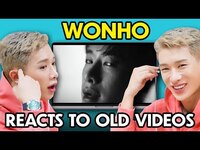 Thumbnail for the Wonho - Reacts to Old Videos link, provided by host site