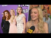 Thumbnail for the Lindsay Lohan - Reacts to Parent Trap REUNION with Lisa Ann Walter and Elaine Hendrix link, provided by host site