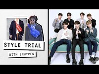 Thumbnail for the Enhypen - Reacts to The Latest Fashion Trends | Style Trial | Harper’s BAZAAR link, provided by host site
