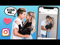 Thumbnail for the Gavin Magnus - Recreating Famous CELEBRITY COUPLES Photo Challenge **FIRST KISS**💋 link, provided by host site