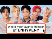 Thumbnail for the Enhypen - Reply To Fans Online | Actually Us link, provided by host site