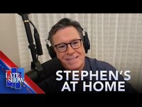 Thumbnail for the Stephen Colbert - Stephen’s At Home | Jordan’s Pressure Campaign | George Santos’s Mystery Baby | Taylor’s Big Weekend link, provided by host site