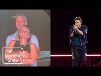 Thumbnail for the Coldplay - ’s Chris Martin gives 'Kiss Cam' warning to fans after viral CEO moment link, provided by host site