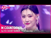 Thumbnail for the SECRET NUMBER - [SECRET NUMBER - Fire Saturday] Comeback Stage | #엠카운트다운 EP.731 | Mnet 방송 link, provided by host site