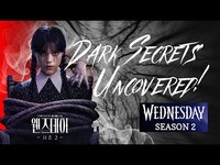 Thumbnail for the Wednesday - Secrets You Missed: Interviews with Tim Burton, Jenna Ortega & Emma Myers link, provided by host site