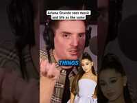 Thumbnail for the Ariana Grande - Sees music and life as the same thing link, provided by host site