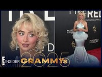 Thumbnail for the Sabrina Carpenter - Sexy Backless Dress Proves She Has Good Taste | Grammys 2025 link, provided by host site