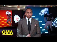Thumbnail for the Stephen A. Smith - Shares his 2025 Super Bowl hot takes link, provided by host site