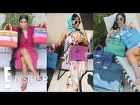 Thumbnail for the Cardi B - Shows Off Her Birkins Collection & Her Daughter's Latest Artwork On Her Bag | E! Insider link, provided by host site
