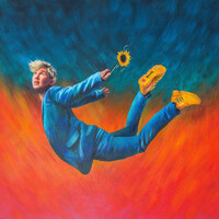 Image of Alex the Astronaut linking to their artist page due to link from them being at the top of the main table on this page