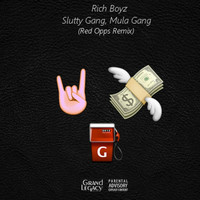 Thumbnail for the Rich Boyz - Slutty Gang, Mula Gang - Red Opps Remix link, provided by host site