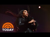 Thumbnail for the Lizzo - Speaks out for the first time after dancers file harassment suit link, provided by host site