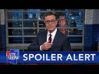 Thumbnail for the Stephen Colbert - Stephen Spoils Juicy Details From Grisham's Book, And Pence Whitewashes Jan. 6th Riot link, provided by host site