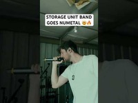 Thumbnail for the Nevertel - Storage unit band goes NUMETAL 🔥🤯 #shorts #newrock link, provided by host site