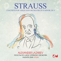 Thumbnail for the Moscow RTV Large Symphony Orchestra - Strauss: Concerto for Violin and Orchestra in D Minor, Op. 8 (Remastered) link, provided by host site