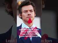 Thumbnail for the Harry Styles - Struck In Eye By Unknown Object During Concert link, provided by host site