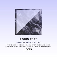Thumbnail for the Robin Fett - Studio Talk (Sascha Dive Remix) link, provided by host site