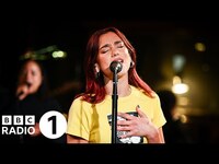 Thumbnail for the Dua Lipa - Sunshine in the Radio 1 Live Lounge link, provided by host site