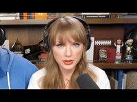 Thumbnail for the Taylor Swift - Super Bowl Halftime Performer 2026? All the CLUES She Dropped on New Heights link, provided by host site