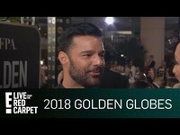Thumbnail for the Ricky Martin - Talks "Versace" at 2018 Golden Globes | E! Red Carpet & Award Shows link, provided by host site