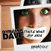 Thumbnail for the Dynamik Dave - That's What She Said link, provided by host site