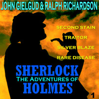 Image of Sir John Gielgud linking to their artist page due to link from them being at the top of the main table on this page
