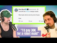 Thumbnail for the Cheat Codes - The guys From speculate on the new game-changing Tesla DEMO! link, provided by host site