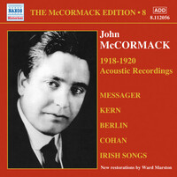 Thumbnail for the John McCormack - The McCormack Edition, Vol. 8: The Acoustic Recordings (1918-1920) link, provided by host site