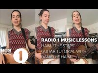 Thumbnail for the HAIM - The Steps (Guitar Tutorial with Danielle) link, provided by host site