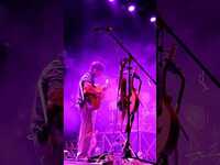 Thumbnail for the Black Country, New Road - This is a short video with different shots of the band performing ‘Nancy Tried To Take The Night’ link, provided by host site