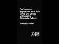 Thumbnail for the While She Sleeps - TICKETS ON SALE FRIDAY 10AM link, provided by host site