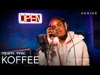 Thumbnail for the Koffee - "Toast" (Live Performance) | Open Mic link, provided by host site