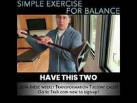 Thumbnail for the John Tesh - Transformation Tuesdays - Balance Exercise #longevity link, provided by host site