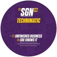 Thumbnail for the Technimatic - Unfinished Business / She Knows It link, provided by host site