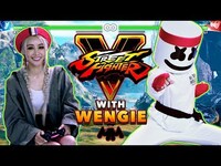 Thumbnail for the Marshmello - Wengie v. 1v1 Street Fighter V Challenge | Gaming with Marshmello link, provided by host site