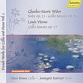 Thumbnail for the Peter Bruns - Widor & Vierne: French Works For Cello and Piano Vol. 1 link, provided by host site