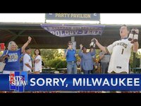 Thumbnail for the Stephen Colbert - Stephen Wins Back Milwaukee's Love With An Apology And Lots Of Free Beer link, provided by host site