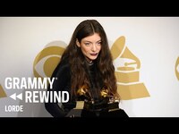 Thumbnail for the Lorde - Wins Her First GRAMMY For "Royals" In 2014 | GRAMMY Rewind link, provided by host site