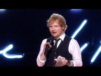 Thumbnail for the Ed Sheeran - Wins MasterCard Album Of The Year | BRIT Awards 2015 link, provided by host site