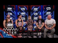 Thumbnail for the All Elite Wrestling - Young Bucks & AEW World Tag Team Champs link, provided by host site
